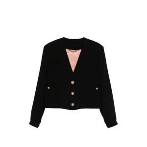 Blazé Milano Black Jackets - Cropped Jackets Women